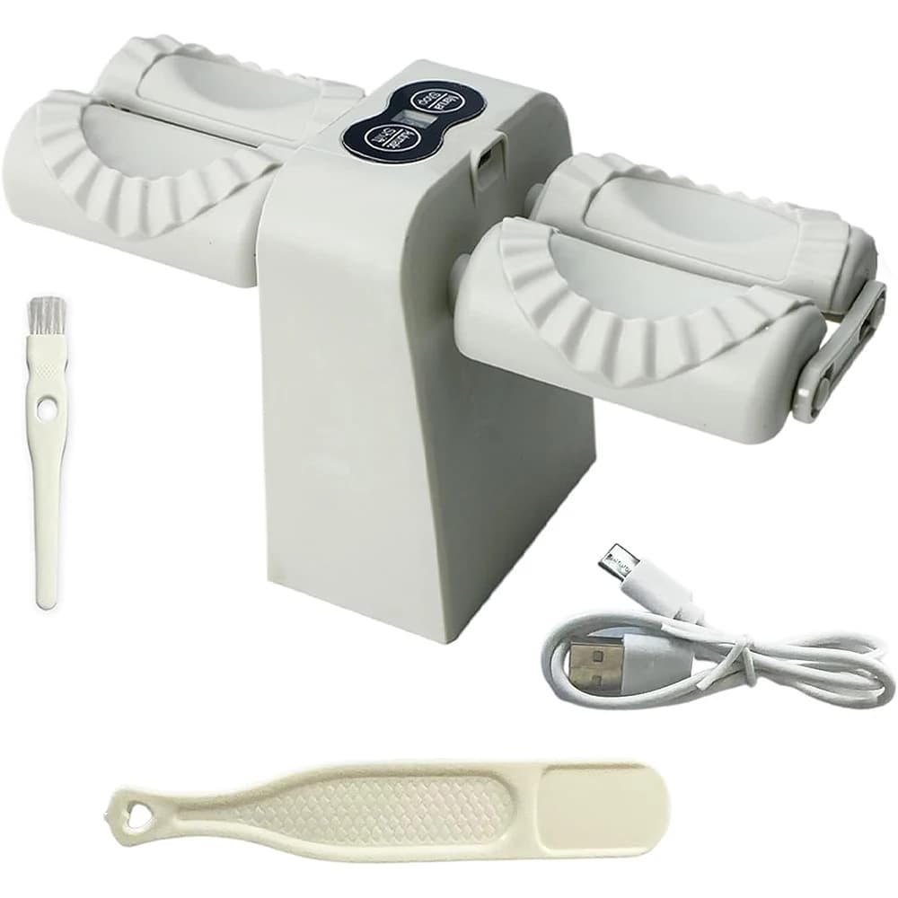 Fully Automatic Electric Dumpling Artifact Kitchen Household Double Head Automatic Manual Press Type Pierogi Maker Mould Machine